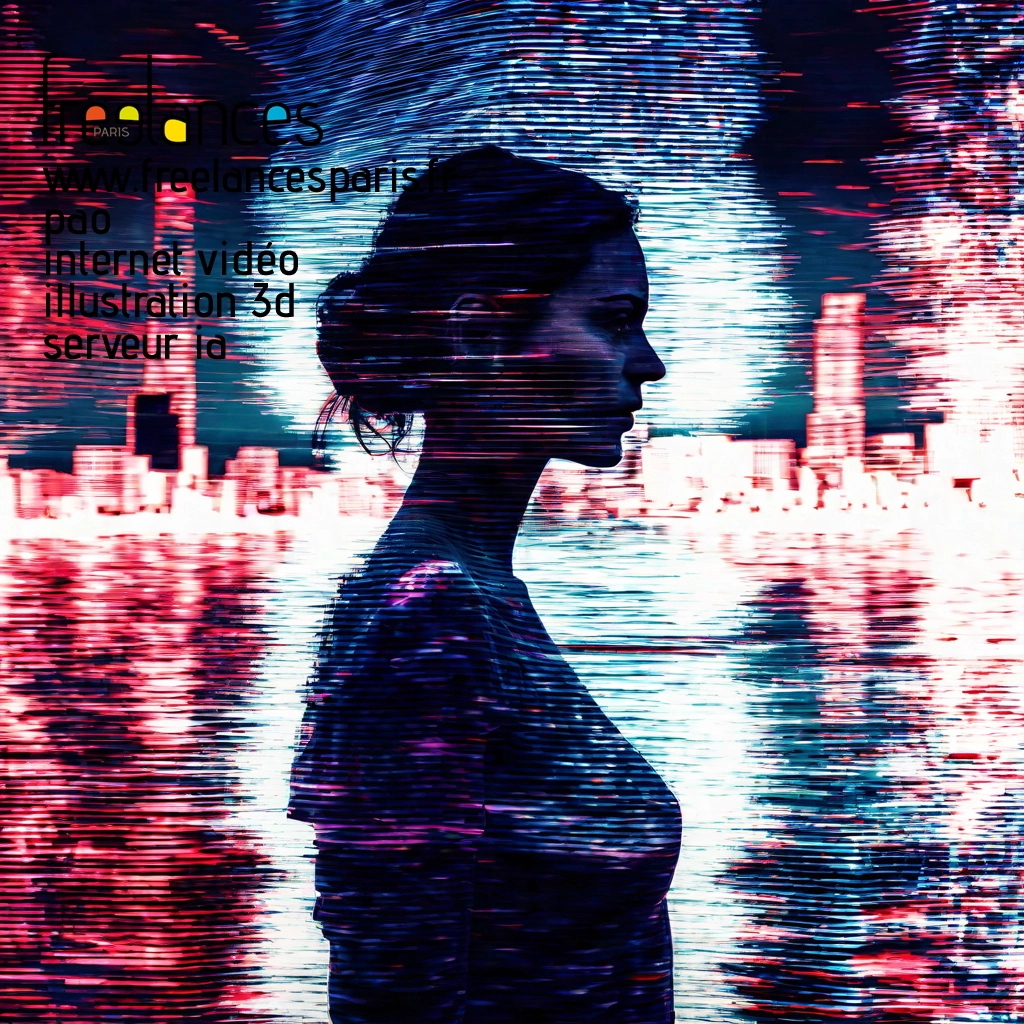 Pao mise en page internet vidéo illustration 3d serveur IA générative AI freelance paris studio de création magazines lzfos9n0